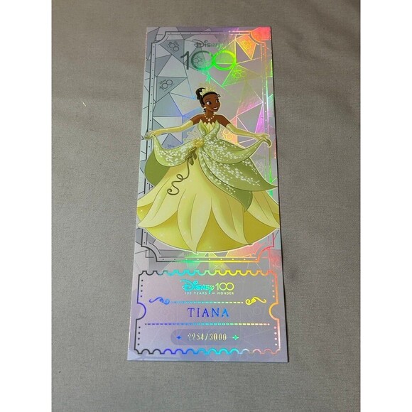 Princess Tiana Disney100 Kakawow Refractor Ticket Jumbo Card Lmt. Edition 2254 - Picture 6 of 6